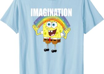 Mademark x SpongeBob SquarePants – SpongeBob – Rainbow with Imagination T-Shirt