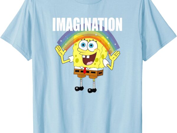 Mademark x spongebob squarepants – spongebob – rainbow with imagination t-shirt