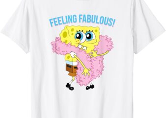 Mademark x SpongeBob SquarePants – SpongeBob in Feather Boa – Feeling Fabulous! T-Shirt