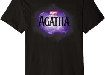 Marvel Agatha All Along Disney+ Series Official Agatha Logo Premium T-Shirt