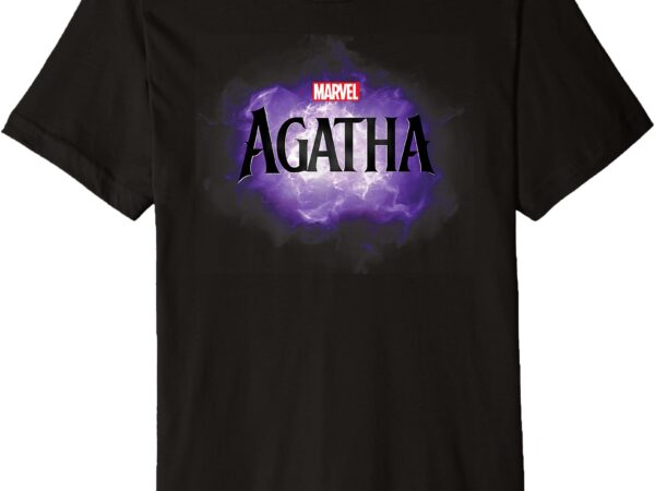 Marvel agatha all along disney+ series official agatha logo premium t-shirt