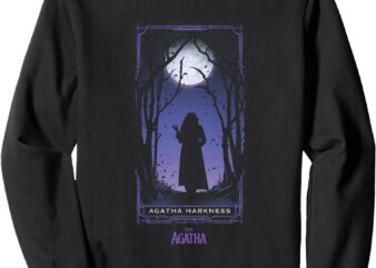 Marvel Agatha All Along Purple Agatha Tarot Card Vintage Sweatshirt