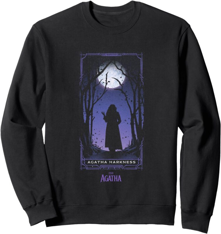 Marvel Agatha All Along Purple Agatha Tarot Card Vintage Sweatshirt