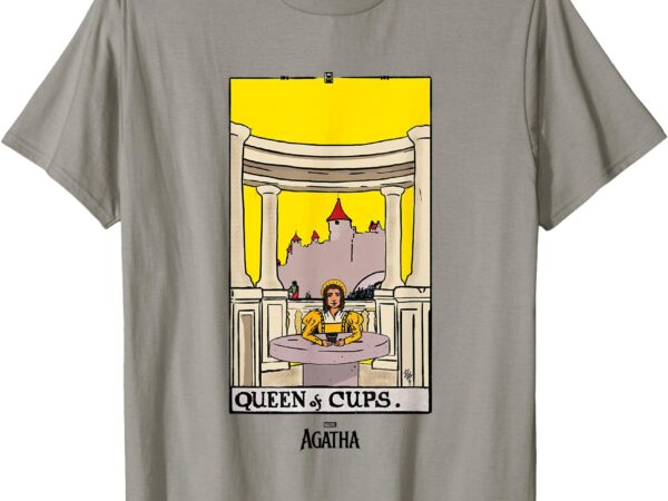 Marvel agatha all along queen of cups vintage tarot card t-shirt