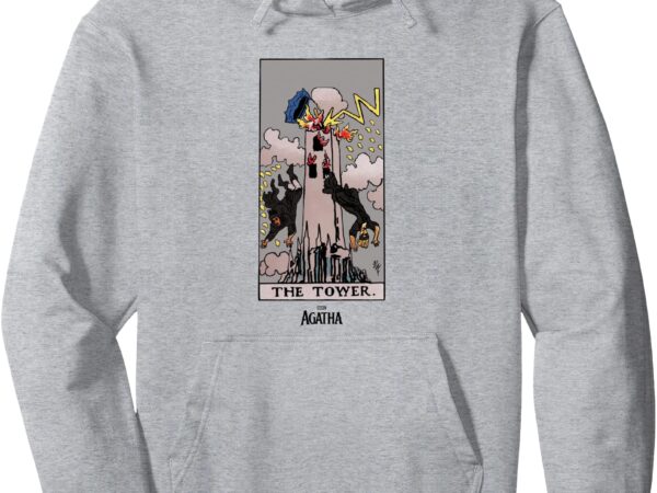 Marvel agatha all along the tower vintage tarot card pullover hoodie t shirt designs for sale