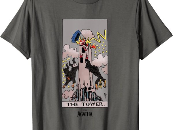 Marvel agatha all along the tower vintage tarot card t-shirt