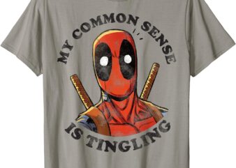 Marvel Deadpool Common Sense is Tingling Graphic T-Shirt T-Shirt