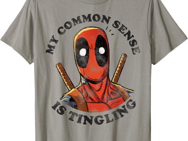 Marvel deadpool common sense is tingling graphic t-shirt t-shirt