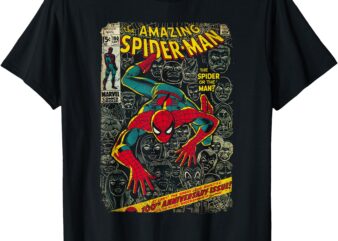 Marvel Spider-Man Comic Book Anniversary Short Sleeve T-Shirt