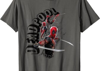 Marvel Studios Deadpool & Wolverine Triple Action Poses T-Shirt