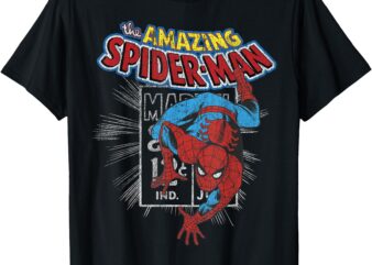 Marvel The Amazing Spider-Man Vintage Comic Poster T-Shirt