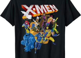 Marvel X-Men Vintage Group Shot Logo T-Shirt