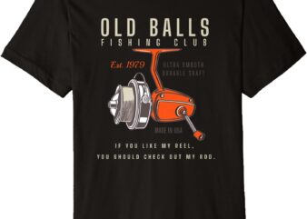 Mens Funny 1979 Fishing Birthday Old Fart 45th for Fisherman Premium T-Shirt