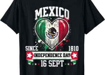 Mexico Flag Vintage Mexican Men Women Patriotic Mexican Flag T-Shirt