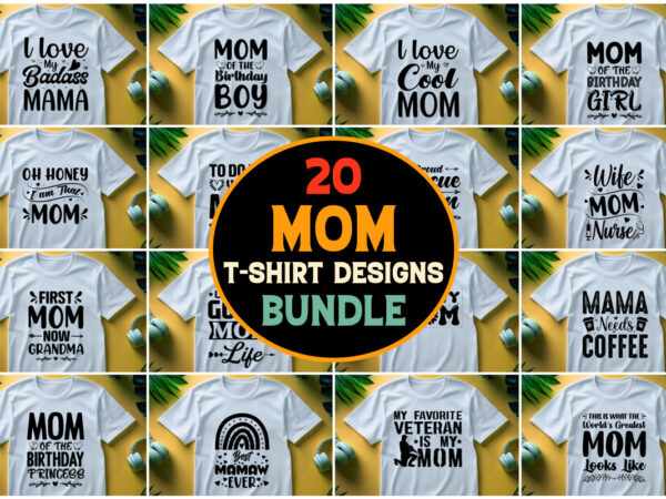 Mom t-shirt design bundle