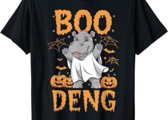 Moo Deng Halloween Cute Baby Pygmy Hippo T-Shirt