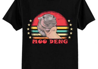 Moo Deng baby hippo zoo baby hippo Vintage T-Shirt ltsp