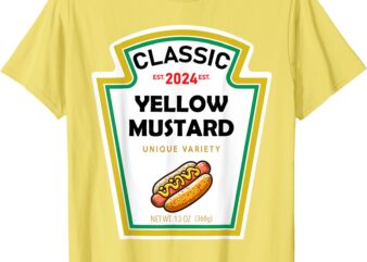 Mustard Halloween 2024 Costume Family Matching Ketchup Sauce T-Shirt