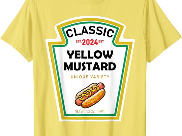 Mustard halloween 2024 costume family matching ketchup sauce t-shirt