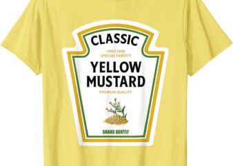 Mustard Halloween 2024 Yellow Family Costume Ketchup T-Shirt