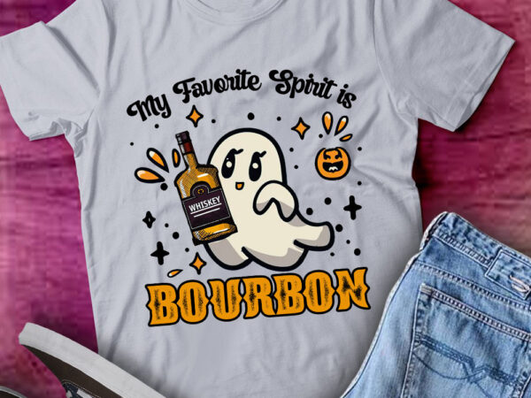 My favorite spirit is bourbon funny halloween ghost men t-shirt ltsp