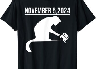 November 5 2024 The Revenge Of The Cat Ladies Cats Kamala T-Shirt