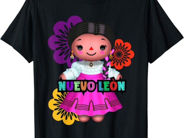 Nuevo león muñeca lelé, handmade mexican rag doll collection t-shirt