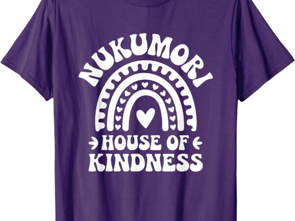 Nukumori house of kindness boho heart rainbow t-shirt