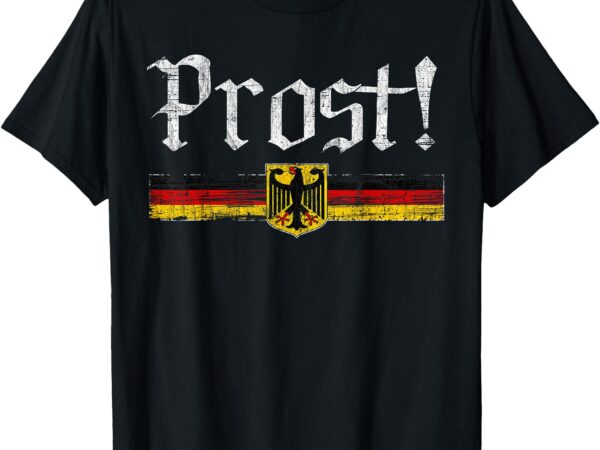 Oktoberfest drinking men women vintage german flag prost t-shirt