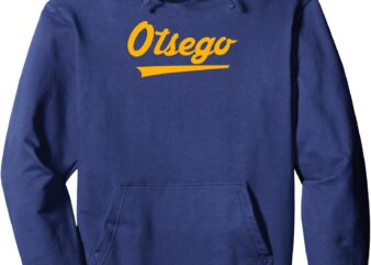 Otsego High School Vintage Swoosh Pullover Hoodie