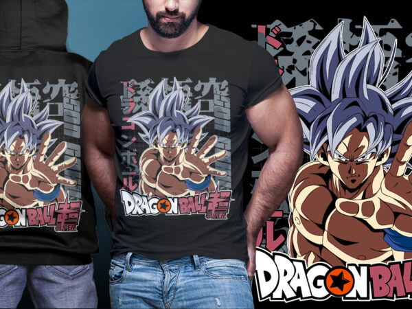 Son goku dragon ball tshirt design bundle part #11 no 2 png psd