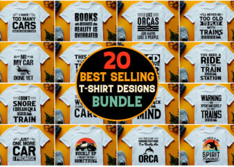 POD Best Selling T-Shirt Design Bundle