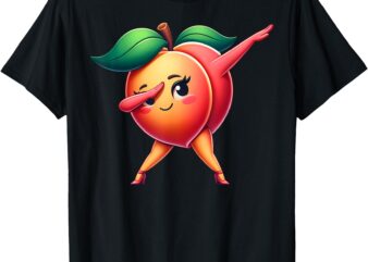 Peach Dabbing Peach Fruit Love Peaches, Miss Peaches T-Shirt