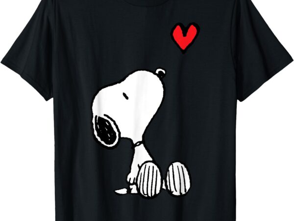 Peanuts heart sitting snoopy t-shirt