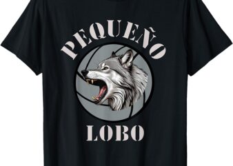 Pequeno Lobo -Army Lettering T-Shirt