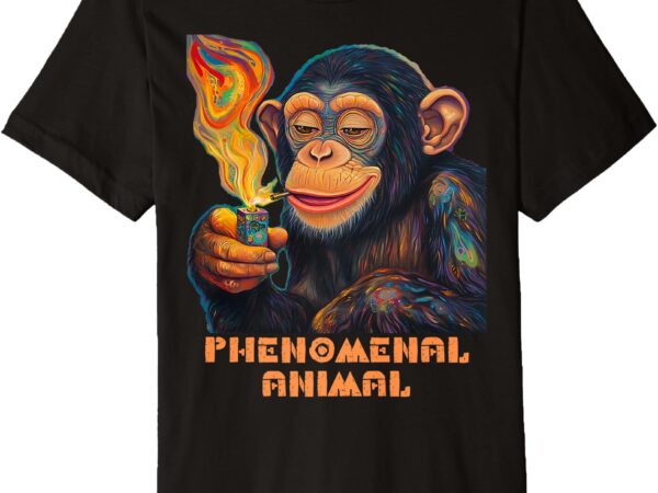 Phenomenal monkey lighting flame premium t-shirt