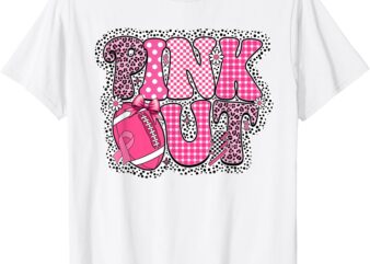 Pink Out Football Breast Cancer Awareness Toddler Boys Kids T-Shirt