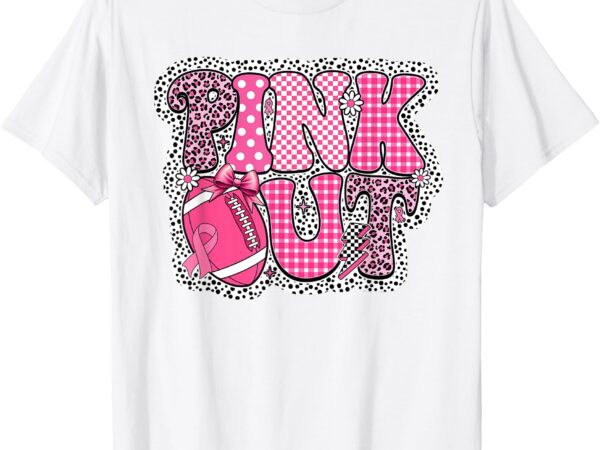 Pink out football breast cancer awareness toddler boys kids t-shirt