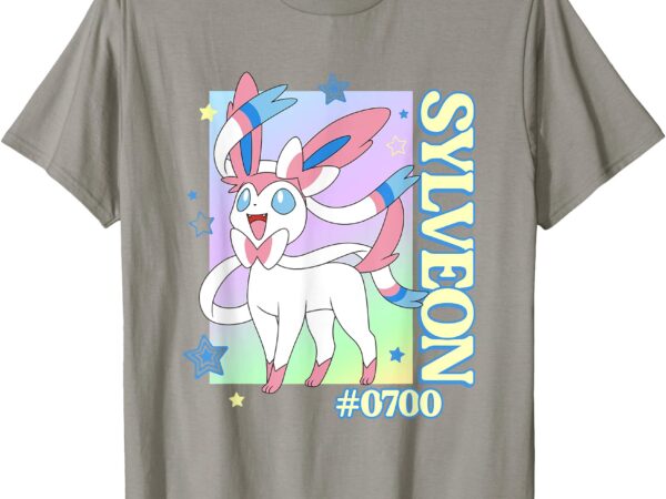 Pokémon sylveon #0700 happy colorful portrait t-shirt