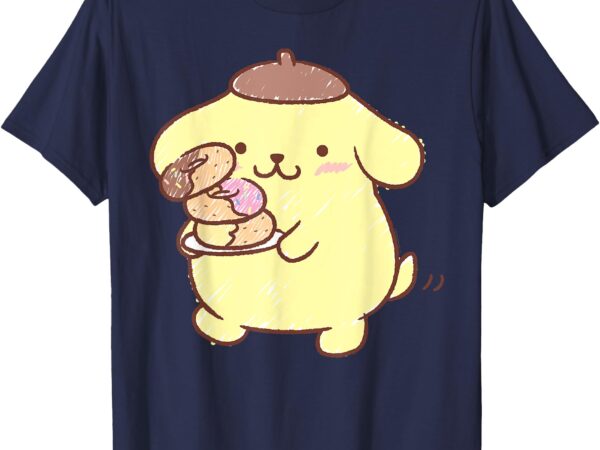 Officially licensed sanrio apparel pompompurin donuts t-shirt