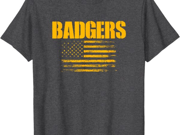 Prescott badgers usa flag pride t-shirt