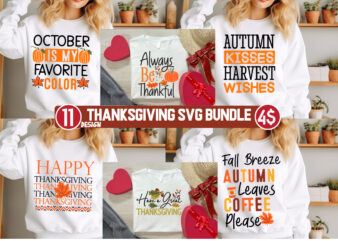 Thanksgiving SVG Bundle,Fall SVG Cutting Files,Fall SVG Bundle,Fall Quotes Bundle,Fall Sign Bundle, Fall Laser Cut Files,Autumn SVG Bundle,T