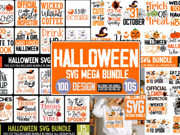 Halloween t-shirt design mega bundle,halloween t-shirt design,halloween,halloween t-shirt design bundle,happy halloween t-shirt design