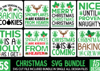 Christmas T-Shirt Design Bundle, Christmas T-Shirt Design, Christmas SVG Bundle, Christmas Vector Bundle