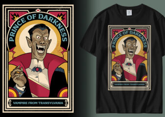 Prince of Darkness t shirt illustration