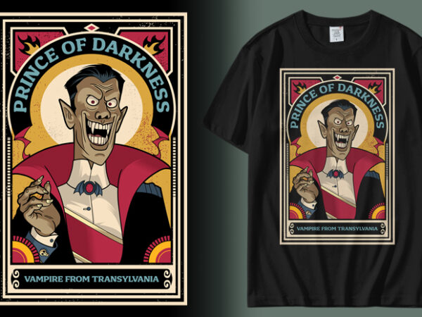 Prince of darkness t shirt illustration