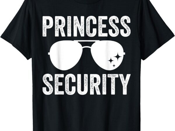 Princess security halloween costume dad mom boy t-shirt