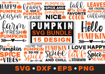 Pumpkin quotes svg bundle