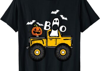 Pumpkin toddler Halloween for Monster Truck Lover T-Shirt