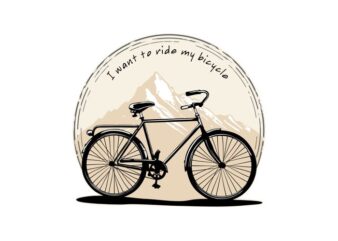 RIDE MY BICYCLE t shirt design online